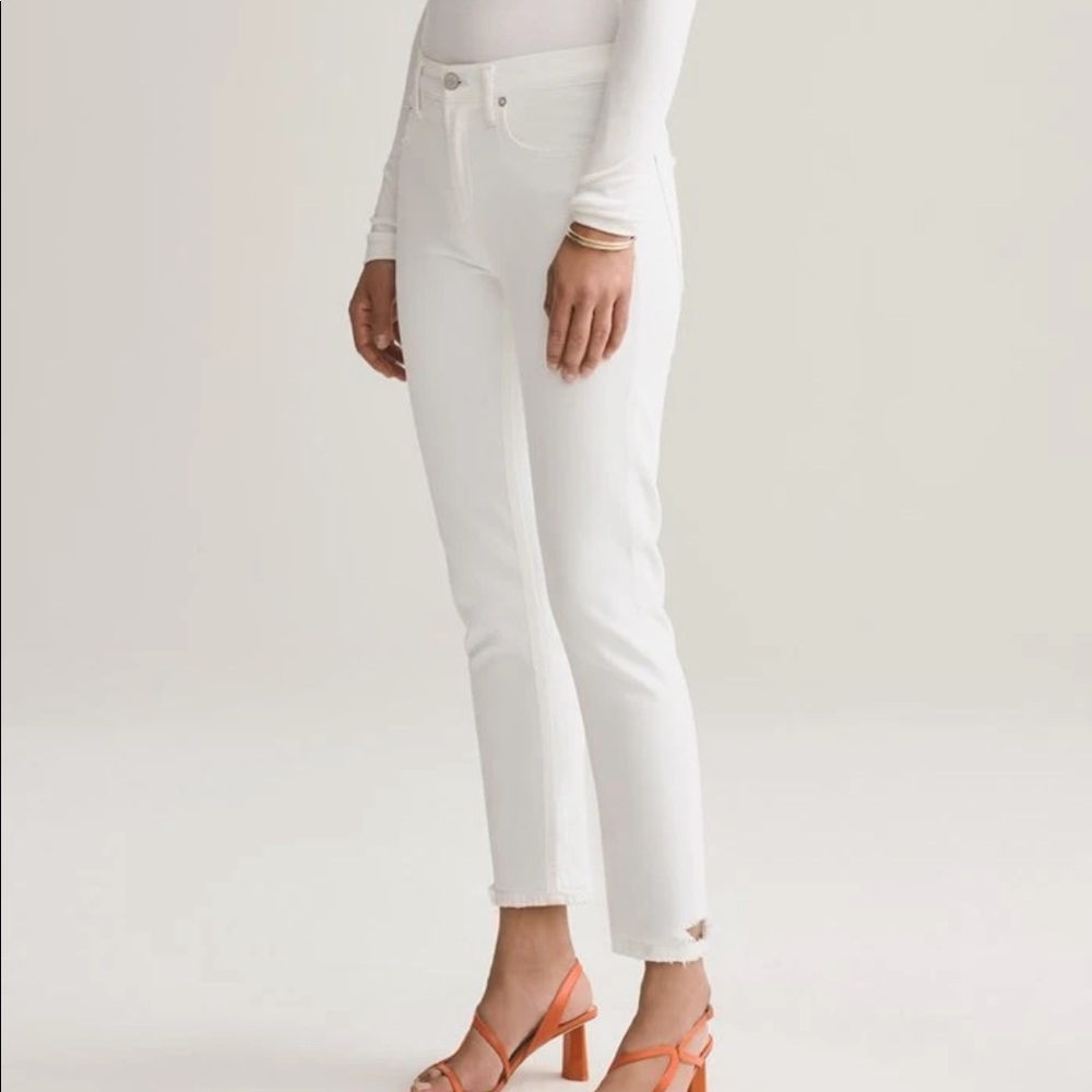 NWT AGOLDE Toni Mid Rise Straight - Glowed Size 24